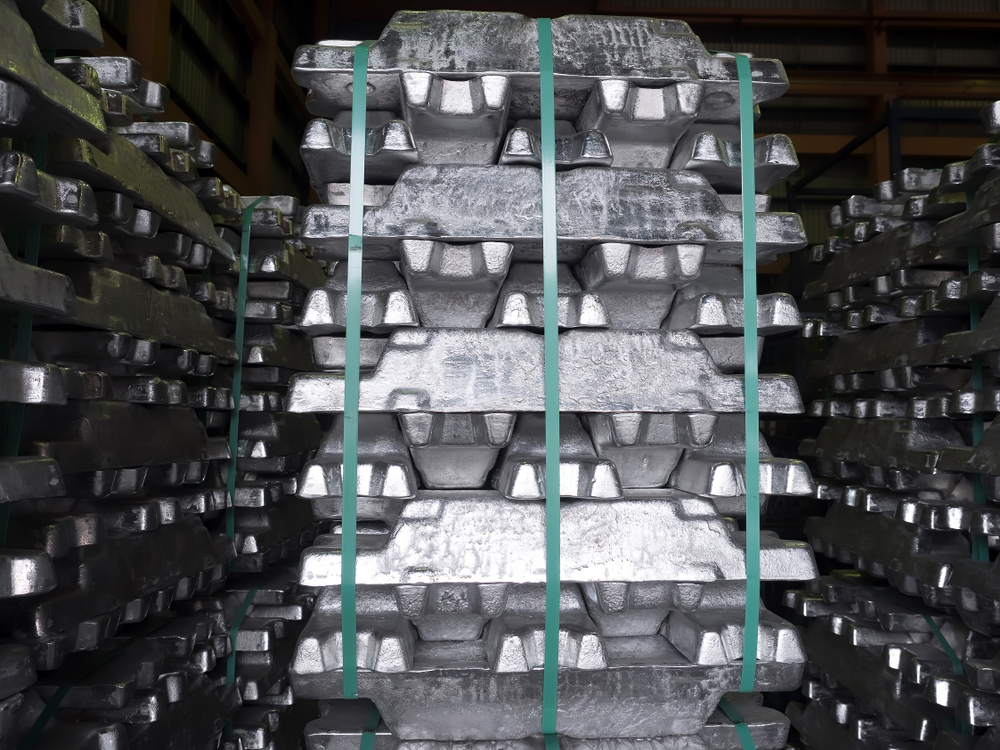 lingote de aluminio